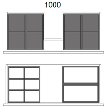 Schubladen-Organizer 1 Lücke NEGRO 160 x 332 x 70 mm