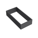 Schubladen-Organizer 1 Lücke NEGRO 160 x 332 x 70 mm