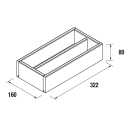 Inneneinteilung der schubladen ABEDUL 160 x 322 x 80 mm