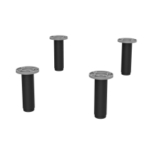 Satz 4 Füße MATT BLACK 100 mm