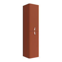 Hochschrank wandhängend UNIIQ links / rechts 2 Türen mit Softeinzug TERRACOTA 350 x 1500 x 350 mm