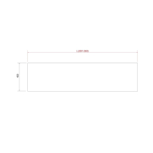 Abstellboard COMPAKT 42 von 2001 bis 2500 mm EICHE HAVANA