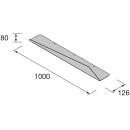 Abstellboard SUNRISE 1000 MATT SCHWARZ 1000 x 80 x 126 mm