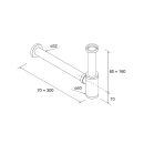 SMART Siphon aus verchromtem Messing
