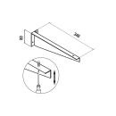 Halter Abstellboard COMPAKT mit Aufsatzbecken (2ud) 340 x...
