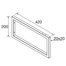 Halter CHROME 20 x 200 x 420 mm