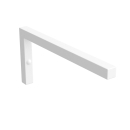 Halter MATT WHITE 30 x 200 x 440 mm