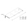 Halter MATT WHITE 30 x 200 x 440 mm