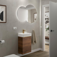 Badezimmermöbel AIDA 440 1 Tür mit Soft-Close MAYA-NUSSBAUM 440 x 263 x 620 mm