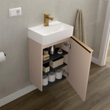 Badezimmermöbel AIDA 440 1 Tür mit Soft-Close MACCHIATO 440 x 263 x 620 mm