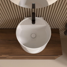 Waschbecken MONOLITH ROUND GLANZ-WEISS Ø 450 x 380 mm