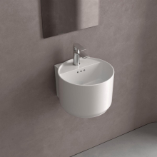 Waschbecken MONOLITH MINI GLANZ-WEISS Ø 365 x 380 mm