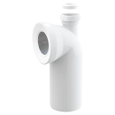 Alcadrain Anschluss für Stand-WC, 90°-Bogen mit...