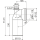Alcadrain A90-90P40A   WC Anschlussbogen 90° mit Konnektor Anschluss DN40