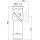 Alcadrain Anschluss für Stand-WC, verstellbarer Bogen 0–90°, DN 110, Länge 275 mm, PP, weiß