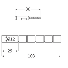 Herzbach LOGIC XL Vario Verlängerung Thermostat 40mm kürzbar