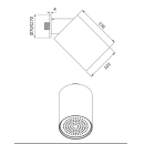 Herzbach LIVING SPA Wand-Regenbrause SPOT 102x136mm Mono...