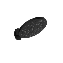 Herzbach LIVING SPA Wand-Regenbrause ONE FLOW Ø230mm Schwarz matt