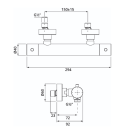 Herzbach LIVING Thermostat-Brausebatterie Aufputz rund...