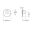Herzbach LOGIC XL Vario Thermostat-Farbset Blende rund...