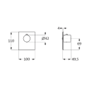 Herzbach LOGIC XL Vario Thermostat-Farbset Blende eckig...