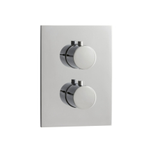 Herzbach LIVING Thermostat-Farbset 3 Verbraucher eckig rund Chrom