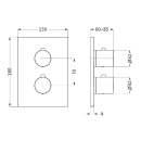 Herzbach LIVING Thermostat-Farbset 3 Verbraucher eckig...