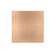 Herzbach LIVING SPA Slim-Regenbrause 250x250mm Copper Steel