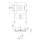 Herzbach LIVING SPA LED Deckeneinbau-Brause 500x500mm...