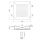 Herzbach LIVING SPA LED Deckeneinbau-Brause 380x380mm gebürstet