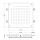 Herzbach LIVING SPA Deckeneinbau-Regenbrause 500x500mm gebürstet
