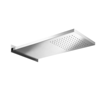 Herzbach LIVING SPA Wand-Regenbrause 593x270mm gebürstet