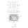 Herzbach LIVING SPA LED Deckeneinbau-Brause 630x480mm Regen/Spin/Schwall gebürstet