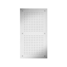 Herzbach LIVING SPA Deckeneinbau-Regenbrause 700x380mm Doppelregen gebürstet