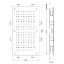 Herzbach LIVING SPA Deckeneinbau-Regenbrause 700x380mm...