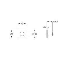 Herzbach LOGIC XL Vario Ab-/Umstellventil Farbset Bende eckig Griff rund Chrom