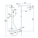 Herzbach LIVING SPA Duschsäule RB 200mm rund...