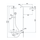 Herzbach LIVING SPA Duschsäule RB 200mm rund...