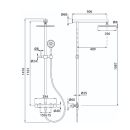 Herzbach LIVING SPA Duschsäule RB 250mm rund...