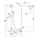 Herzbach LIVING SPA Duschsäule RB 300mm rund...