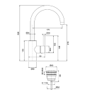 Herzbach DESIGN iX Waschtisch-Einlochbatterie L-Size...