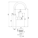 Herzbach DESIGN iX Waschtisch-Einlochbatterie XL-Size...