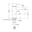 Herzbach DESIGN iX WT-Einlochbatterie M-Size Eco ohne...
