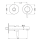 Herzbach DESIGN iX Waschtisch-Wandbatterie Farbset 160mm Edelstahl