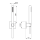 Herzbach LIVING SPA Wannenset Halter 70 eckig Stabhandbrause 1600mm Edelstahl