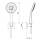 Herzbach LIVING SPA Wannenset Halter 70 eckig Handbrause 100mm Multi 1250mm Edelstahl