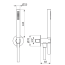 Herzbach LIVING SPA Wannenset ABG Halter 70 rund...