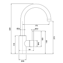 Herzbach DEEP Waschtisch-Einlochbatterie L-Size Griff...