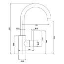 Herzbach DEEP iX Waschtisch-Einlochbatterie L-Size Griff...