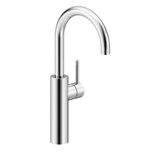 Herzbach DEEP Waschtisch-Einlochbatterie XL-Size Griff seitlich ohne Ablauf Chrom